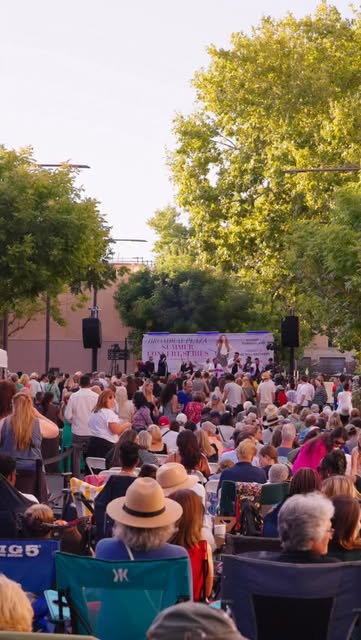 Crowd at a Walnut Creek Downtown summer concert